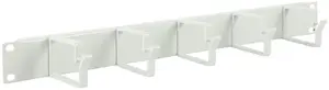 Lanview RAO100WH 1U 19-дюймовая панель для организации кабелей с 5 крючками для серверных стоек белая