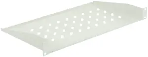 Lanview RAS200WH Rack Mount Shelf 1U 19 Inch 250mm Depth White 30 kg Capacity