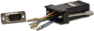 Modular Adapter Lindy RJ-45 Female to 9‑Way D Female, Black