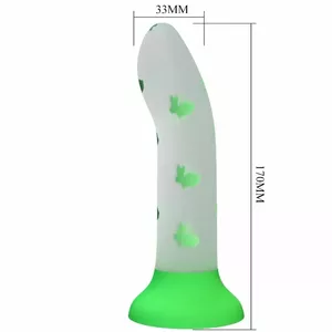 Dildo Pretty Love Silicone Luminous Green