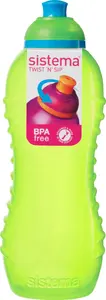 Sistema Hydrater Twist and SIP Water Bottle Plastic Assorted Colors 460 ml