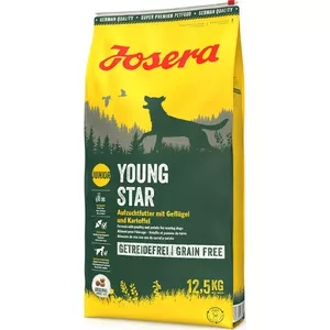 Josera Young Star 12,5 kg Pieaudzis suns Kartupelis, Putnu gaļa