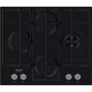 Hotpoint HAGS 62F/BK Melns Iebūvēts 59 cm Gāzes 4 zone(s)