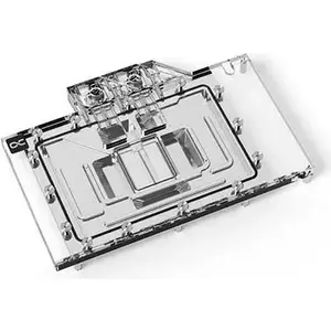 Backplate Alphacool 13554 — copper backplate for computer cooling, 215.5×145.9×34.2 mm, black/silver/transparent