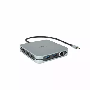 DICOTA D32057 USB Type-C хаб 10000 Mbit/s Серебристый