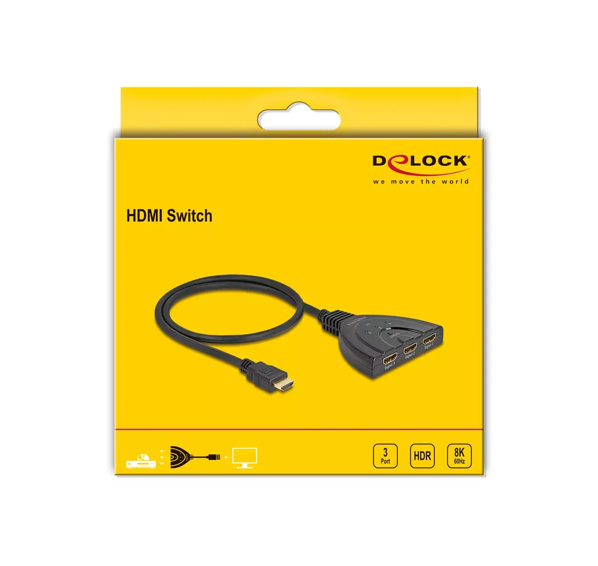 DeLOCK HDMI slēdzis 3 x HDMI in uz 1 x HDMI out Photo 2