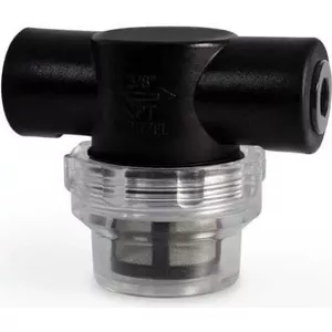 Inline Particle Filter Alphacool ES 2x G1/4" IG — inline coolant particle filter with two G1/4" female ports