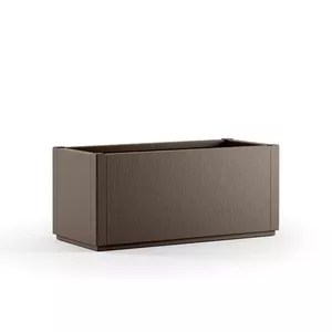 Прямоугольный цветочный ящик stefanplast Ethica 80×36×35 см коричневый