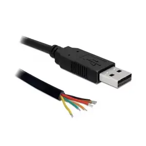 Serial Cable DeLOCK 83116 USB Type-A DB-9 Black 1.8 m