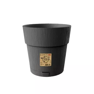 Flower pot stefanplast Ethica Ø25×25 cm, grey, plastic plant pot
