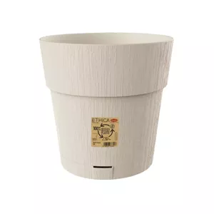 Flower pot stefanplast Ethica Ø30×29 cm white plastic planter