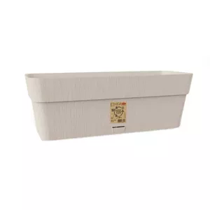 Flower box stefanplast Ethica 50×18×17 cm white – outdoor/indoor planter