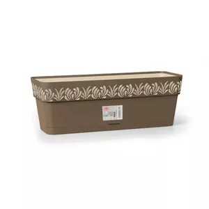 Цветочный ящик Stefanplast Gaia 50 x 18 x 17 см коричневый – кашпо