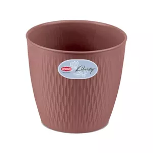 Flowerpot stefanplast Liberty Ø25×23 cm brown