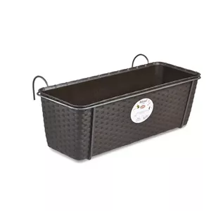 Flower box stefanplast 2175853 metal holder 50×18×16 cm grey