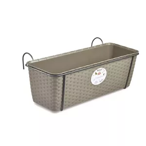 Flower box metal holder Stefanplast 2175854 50×18×16 cm brown