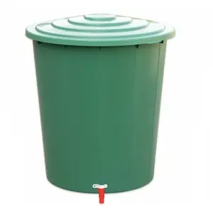 Бочка для воды Stefanplast 2144301 310 л с крышкой и краном Ø80×93 см