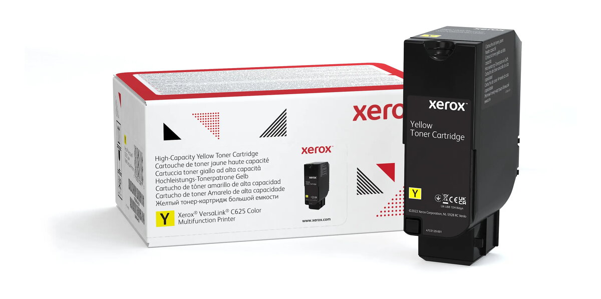 Oriģinālais dzeltenais tonera kasetne Xerox 006R04647