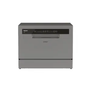 Candy RapidÓ CP 6E51LS Freestanding Slimline Dishwasher with 6 Place Settings 8 Programs Touch Control Stainless Steel Door