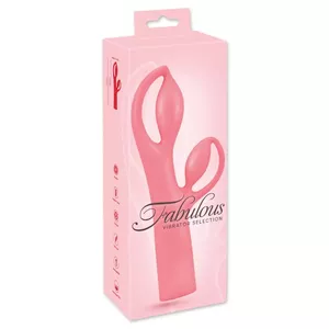 Rabbit vibrator you2toys Fabulous, silicone, rechargeable, waterproof, total length 25 cm, insertion 13.3 cm, Ø max 5.6 cm