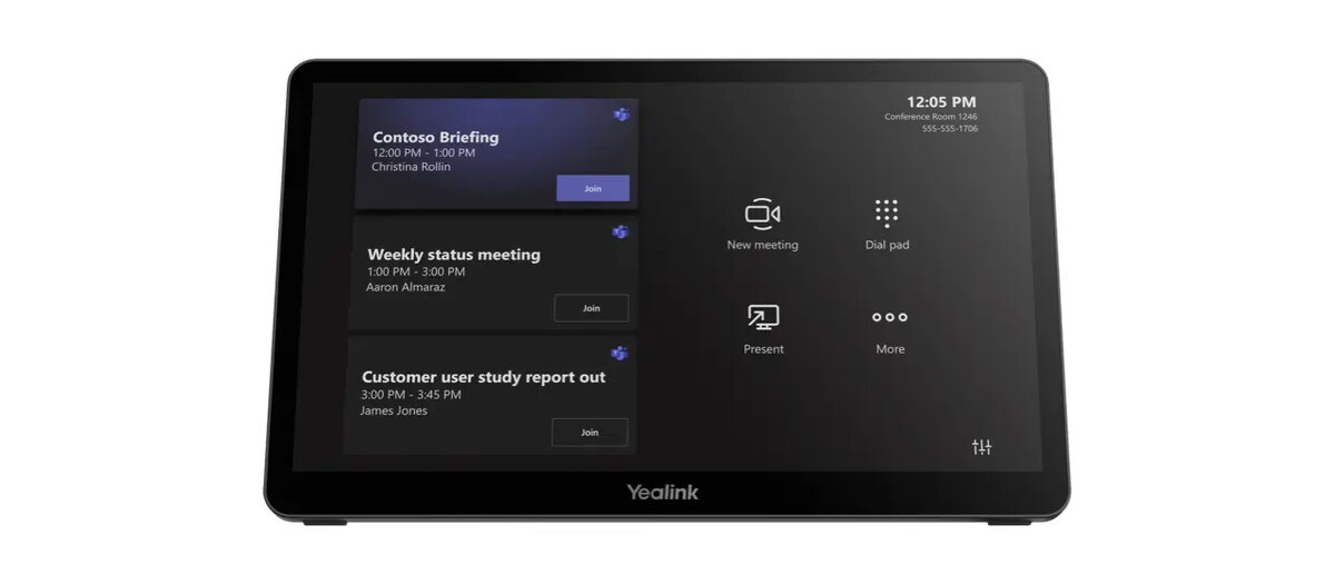 Yealink MTouch Plus-EXT Papildu skārienpanelis melns