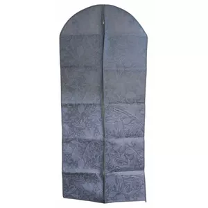 Clothing storage bag BESK 9124895 60x135 cm grey with pattern