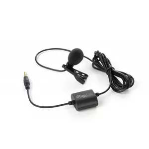 Clip-on microphone IK Multimedia iRig Mic Lav 2 pack — wired 3.5 mm, 1.5 m cable, 30–16,000 Hz, black
