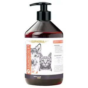Жидкое лососевое масло BIOFEED Euphoria 1 л — биодобавка для животных, источник омега‑3, без сахара, без глютена