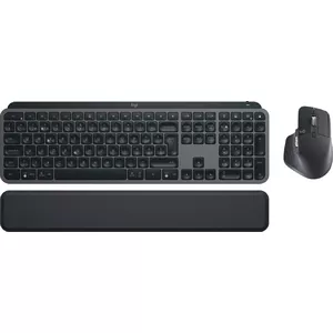 Logitech MX Keys S Combo keyboard Mouse included Office RF Wireless + Bluetooth QWERTZ Swiss Graphite