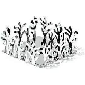 Serving basket Alessi ESI18 Square Stainless steel 205x205x83 mm