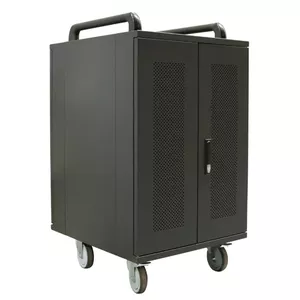 Portable device management cabinet Avtek International Avtek Charging Cart 20 Black Laptop support 15.6 inch