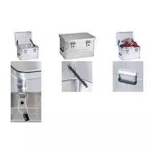 Storage box allit AluPlus Box S 29 silver — compact aluminium storage accessory