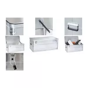 Storage box Allit AluPlus Box 140 Silver — metal-reinforced portable container