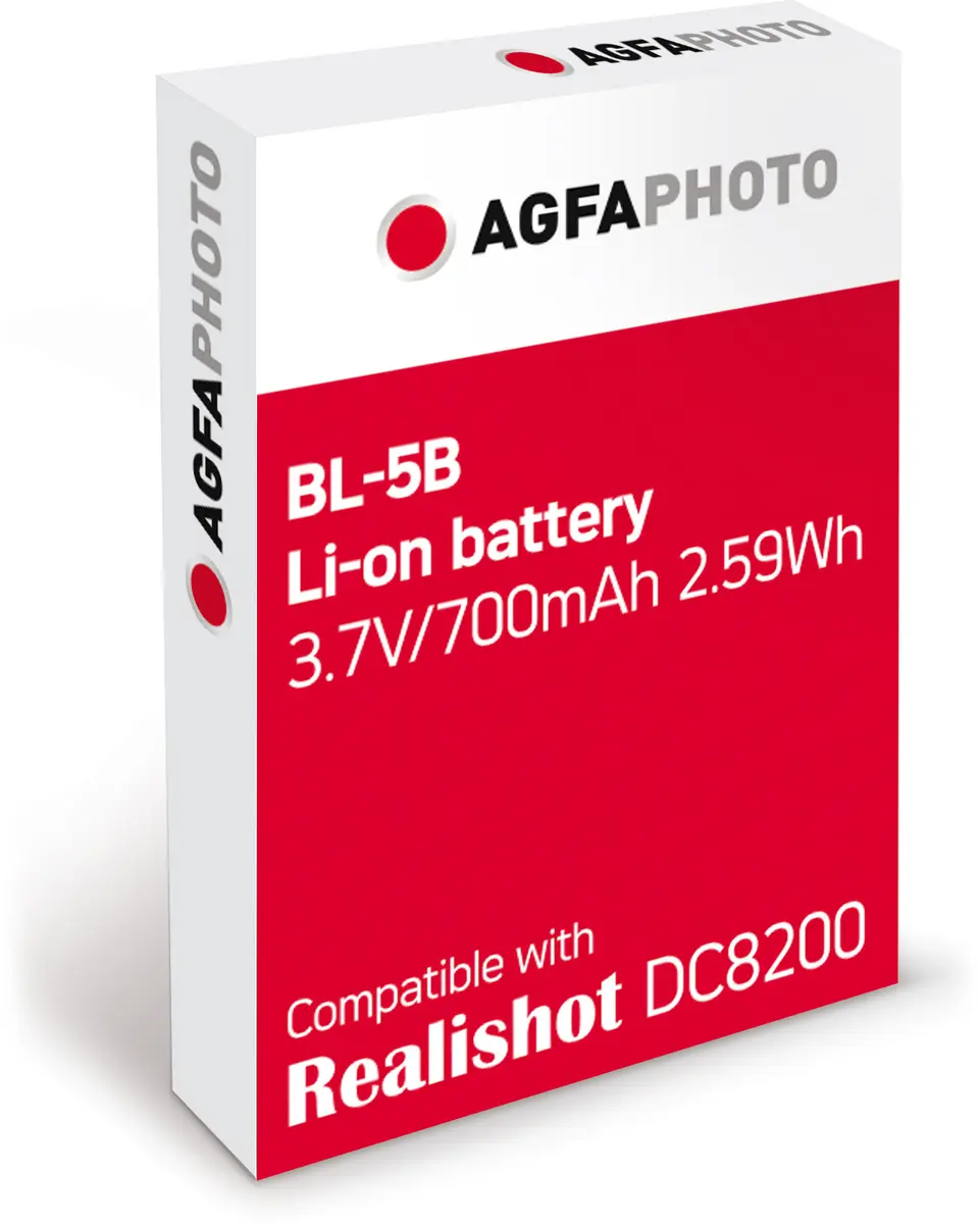 AGFA BL-5B 3.7V 1200mAh battery Photo 2