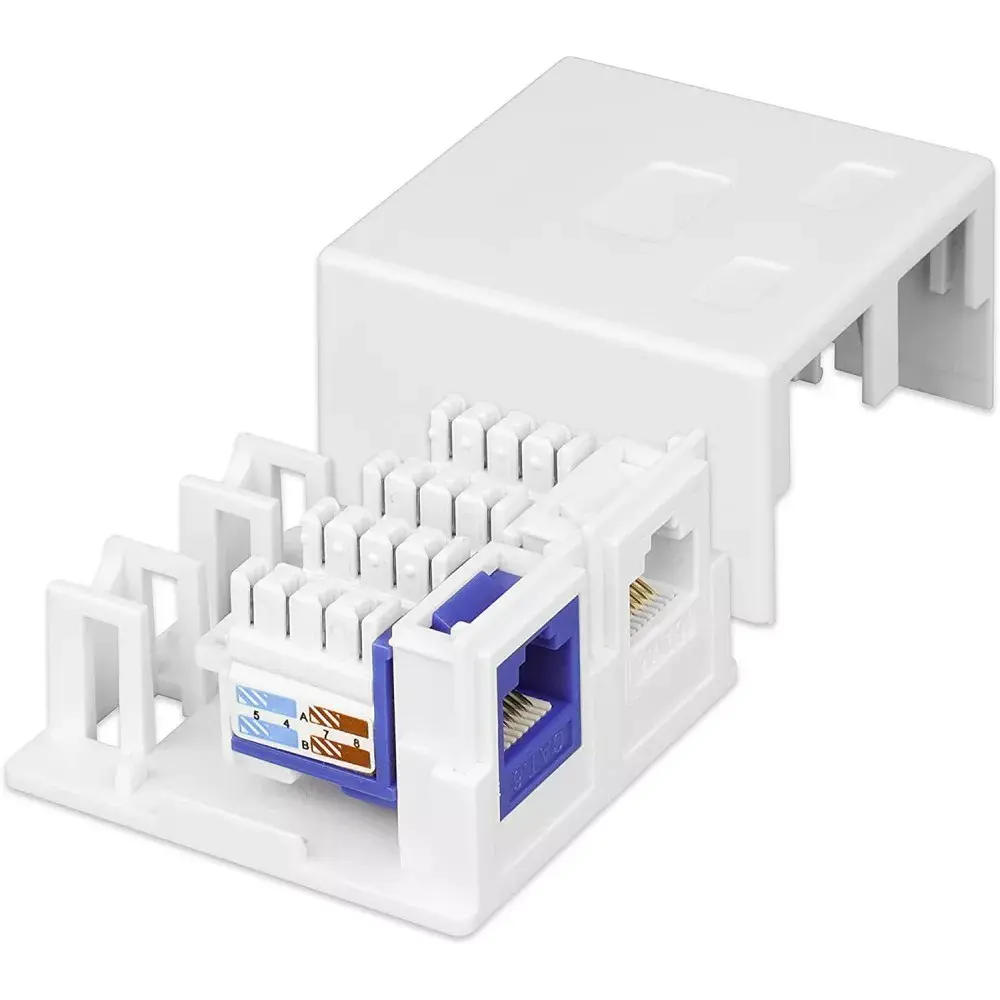 Izplatīšanas kaste Techly 2-Port Keystone Jack Surface Mount Box Photo 3