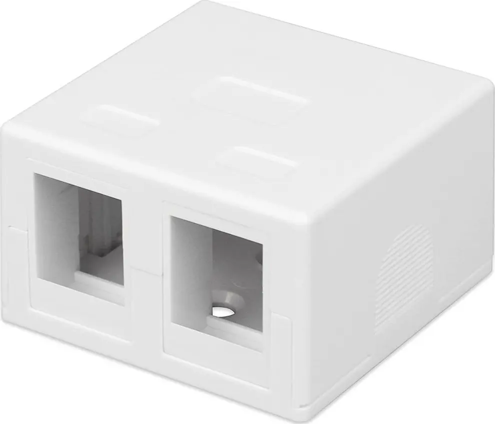 Distribution box Techly 2-Port Keystone Jack Surface Mount Box Photo 5