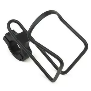 Bottle cage AUTHOR ABC-Junior clamp (black) – bicycle water bottle holder with clamp mounting