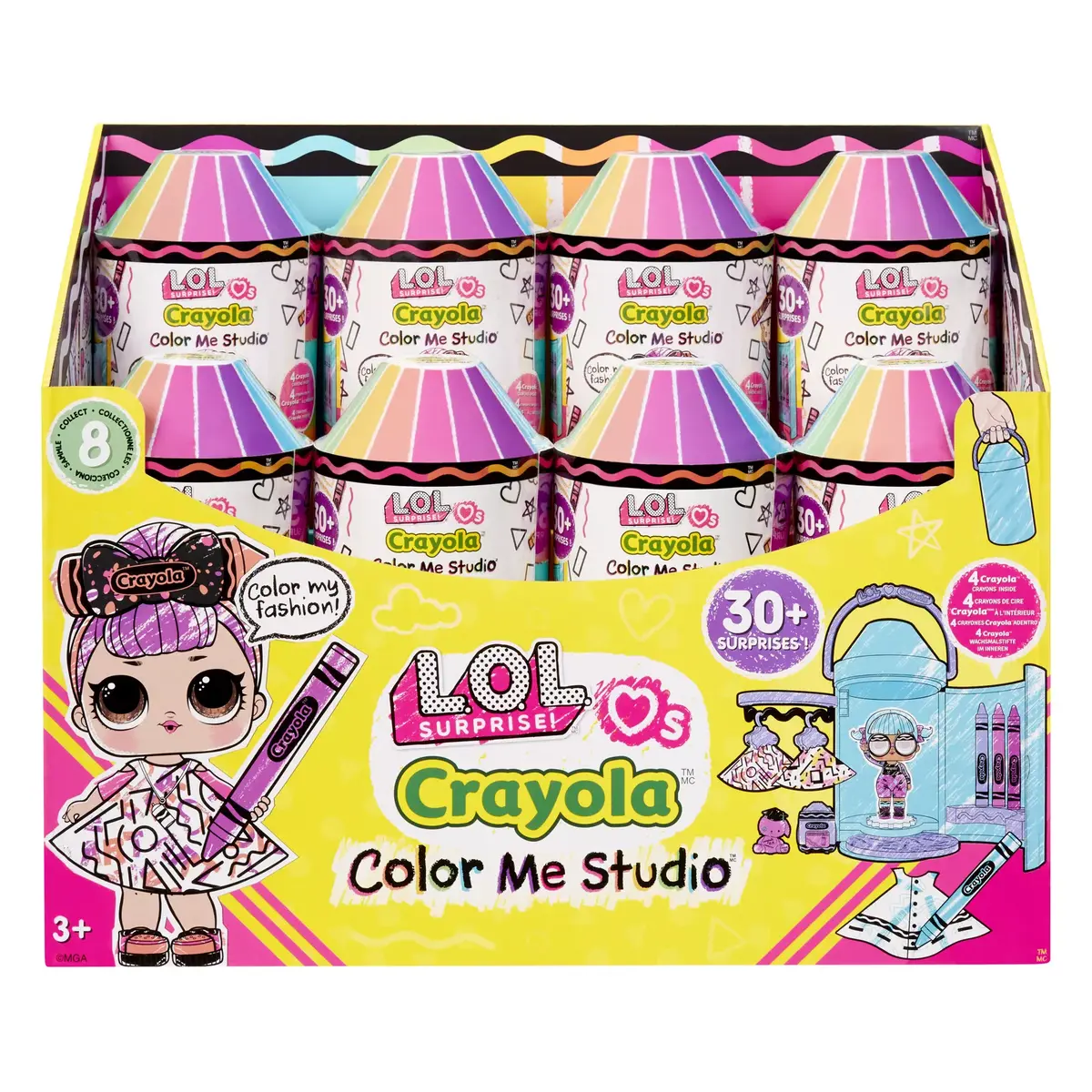 Mini lelle L.O.L. Surprise! Loves CRAYOLA Color Me Studio Photo 12
