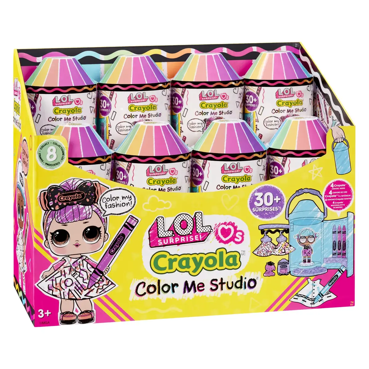 Mini lelle L.O.L. Surprise! Loves CRAYOLA Color Me Studio Photo 13