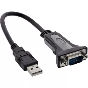 USB 2.0 to Serial Adapter Cable InLine 33306I 0.25m Black