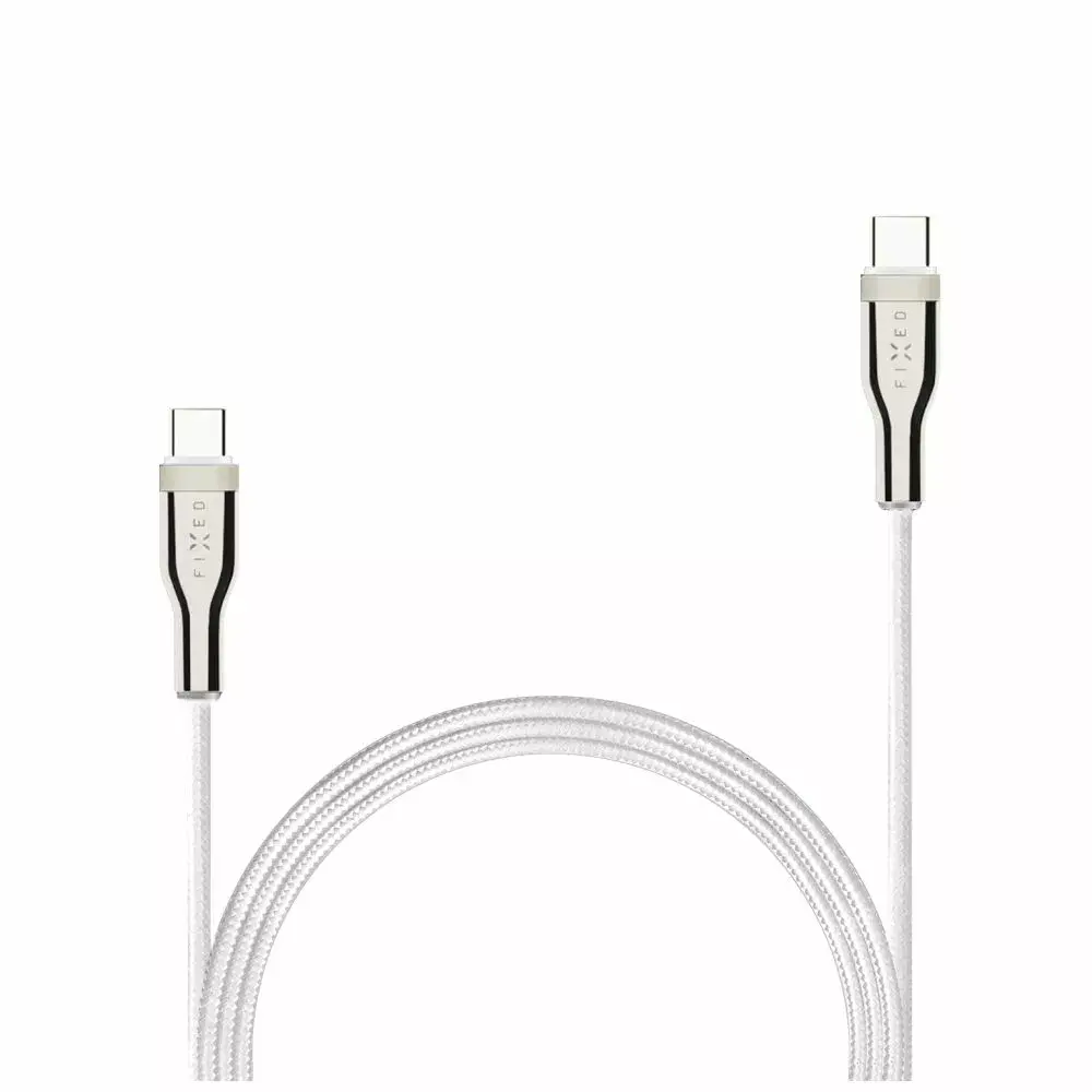 USB-кабель с оплёткой FIXED FIXDB-CC12-WH 100W Photo 2