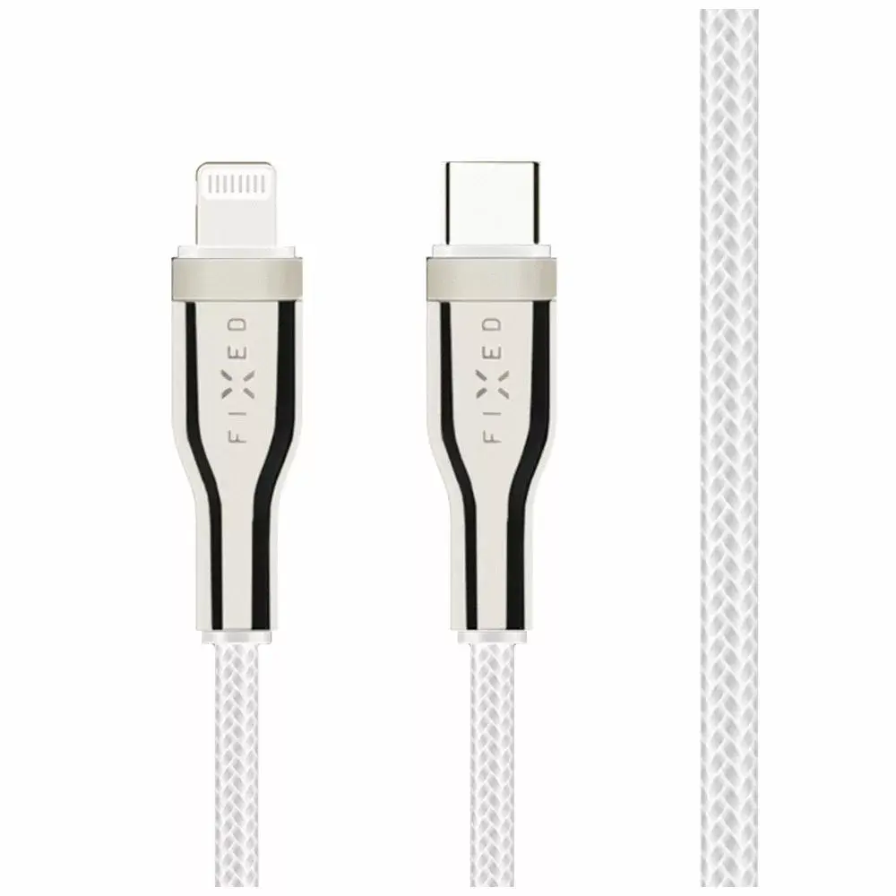 USB braided cable FIXED FIXDB-CL12-WH 1.2 m Photo 2