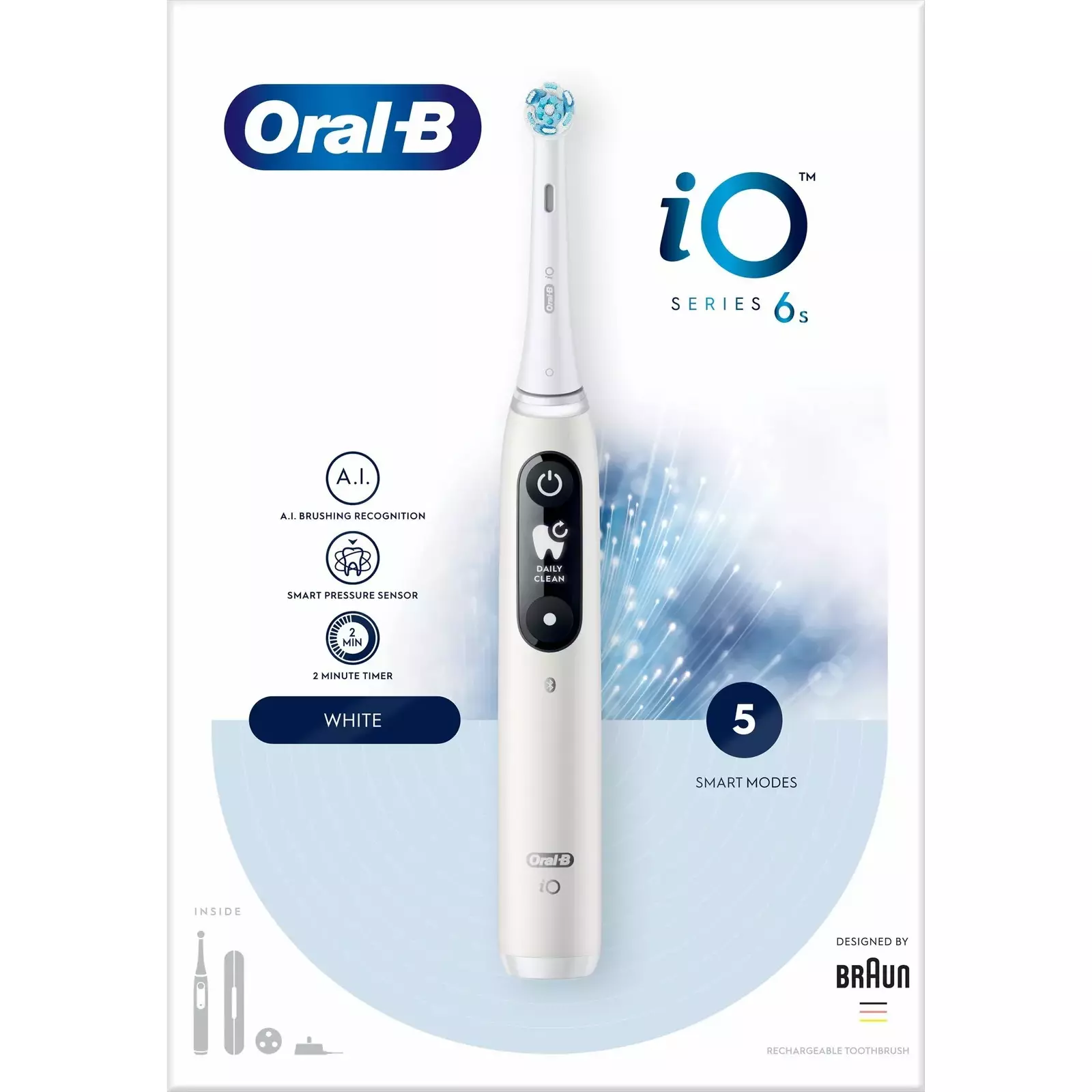 Oral-B iO4 electric toothbrush Quite White