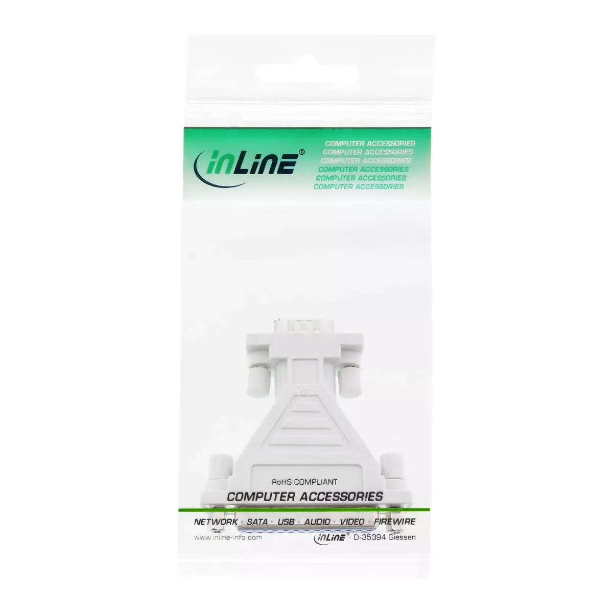 InLine Serial AT-Adapter 25 Pin female / 9 Pin Sub-D male Photo 3