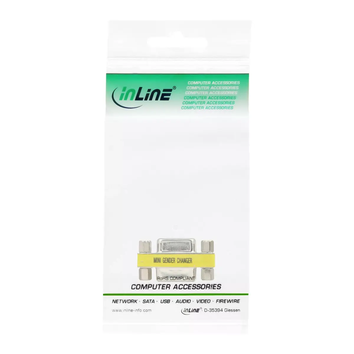 Mini Gender Changer InLine 32224 Photo 3