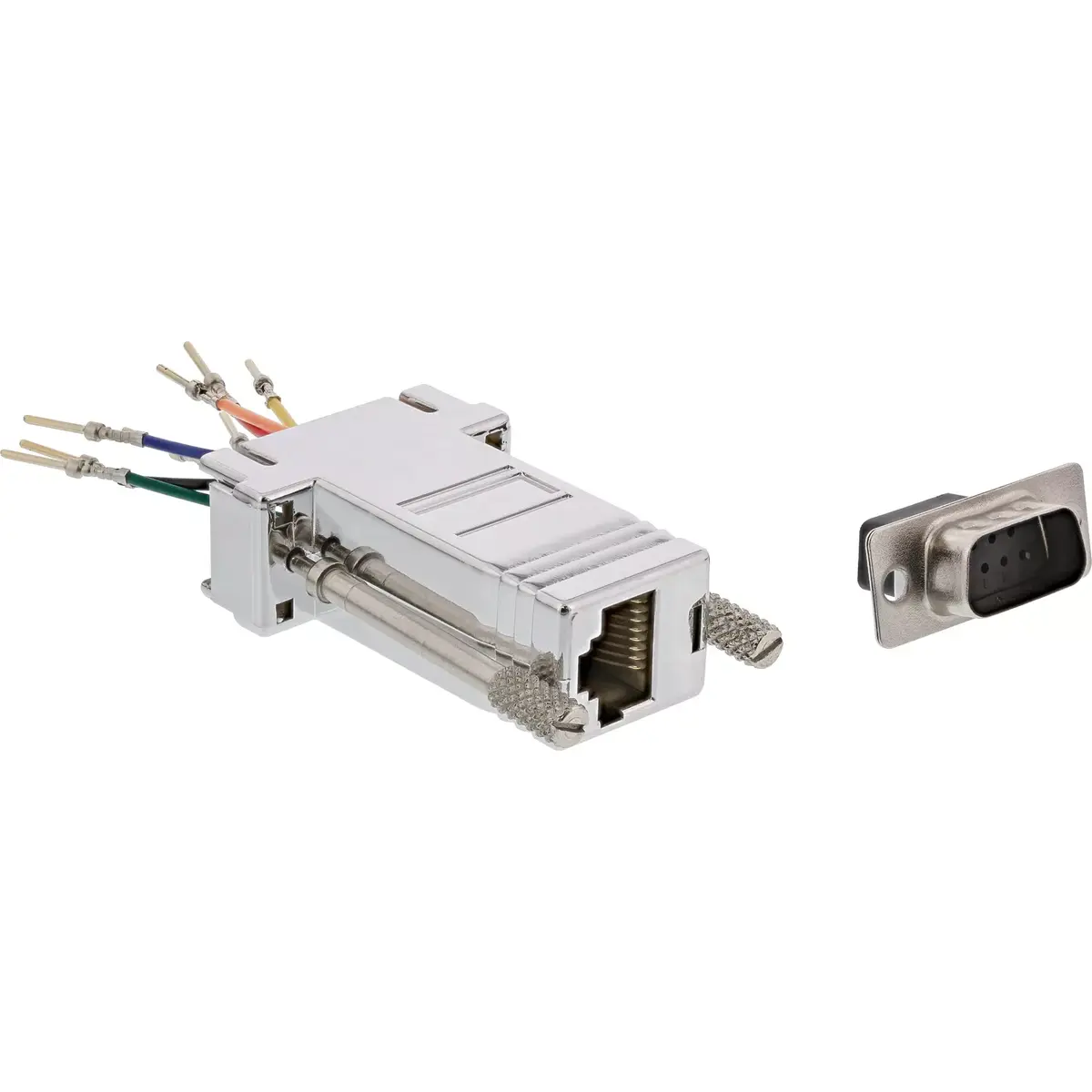 InLine Adapter 9 Pin Sub-D male RJ45 female 68889M Photo 2