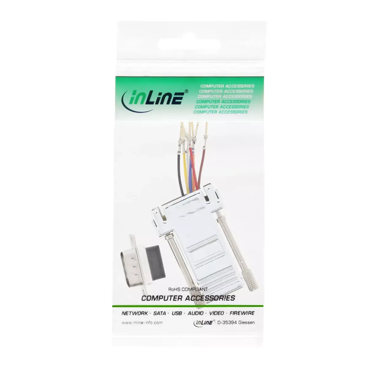 InLine Adapter 9 Pin Sub-D male RJ45 female 68889M Photo 3