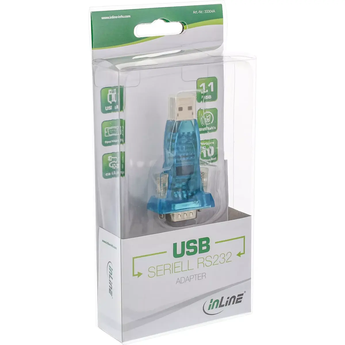 USB uz RS232 adapteris InLine 33304A Photo 3