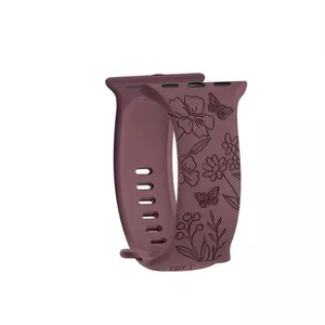 Силиконовый ремешок Riff Butterfly для Apple iWatch 38/40/41 мм, бордо