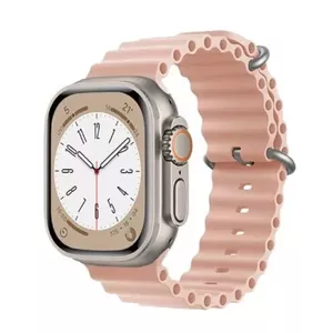 Силиконовый ремешок Riff Ocean для Apple iWatch 38/40/41 мм — Pink Sand